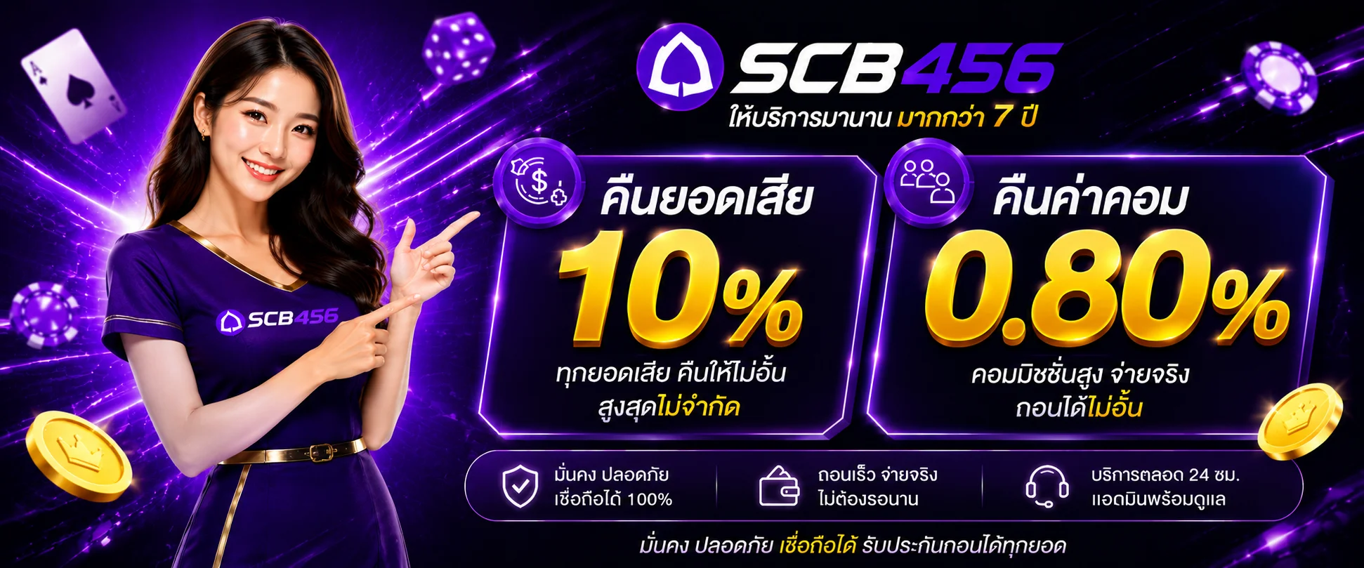 SCB456 เว็บตรง สมัครสมาชิก ฝากถอนเร็ว 24 ชม.